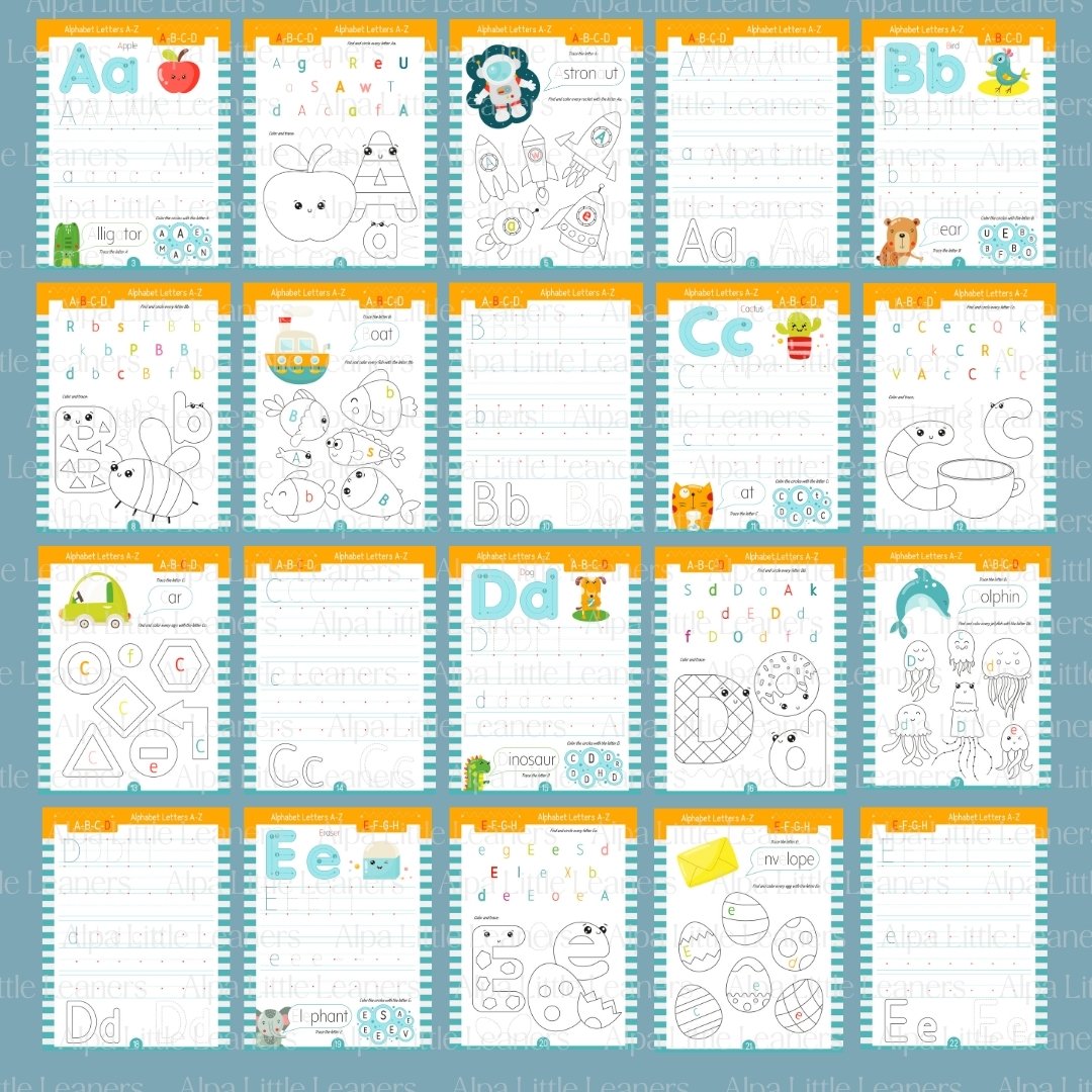 Ultimate Alphabet Tracing Activity Book PDF (100+ Printable Pages) - Image 8