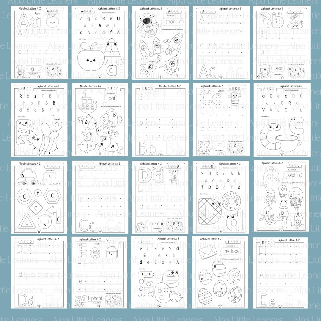 Ultimate Alphabet Tracing Activity Book PDF (100+ Printable Pages) - Image 9