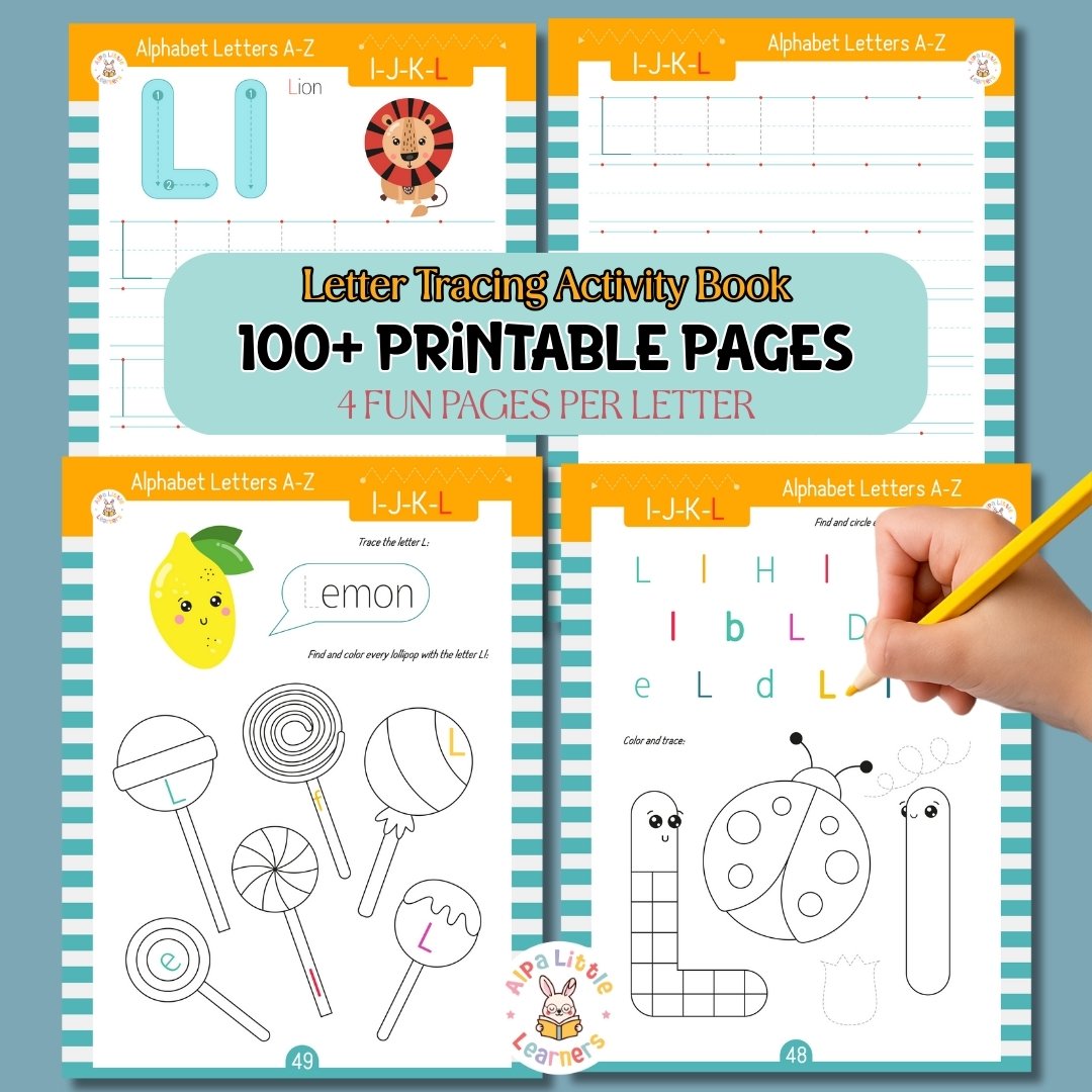 Ultimate Alphabet Tracing Activity Book PDF (100+ Printable Pages) - Image 2
