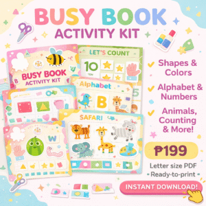 My First Busy Book – Cut and Glue Edition (100+ Printable Pages - PDF)